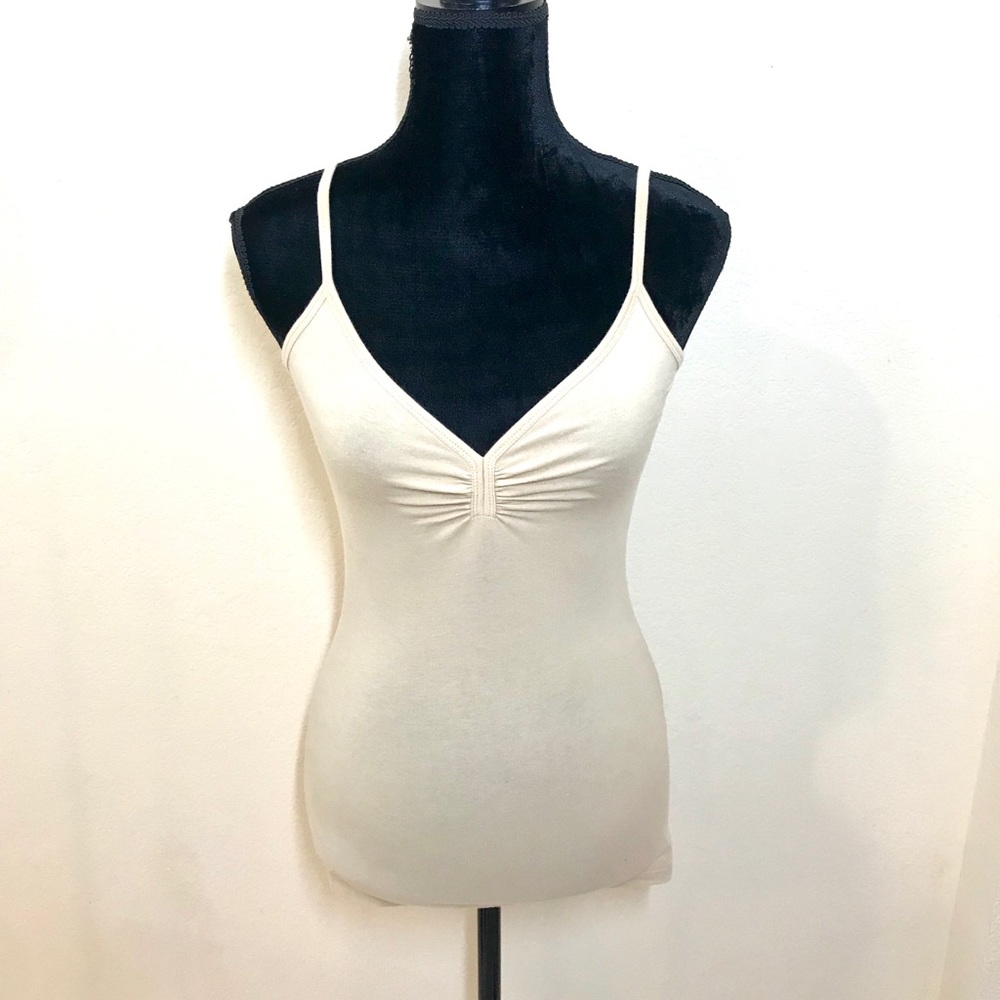 Cream Ruched Tank! - Picture 4 of 4